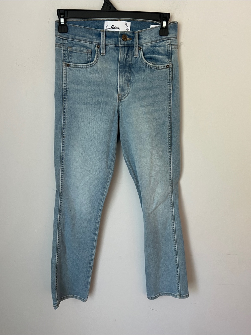 Sam Edelman Light Denim Linnie Kick Flare Womens Jeans, size 24 ^